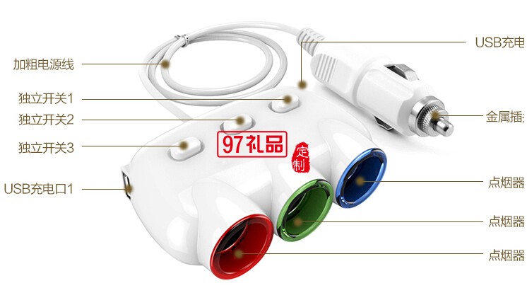 車(chē)充加點(diǎn)煙器