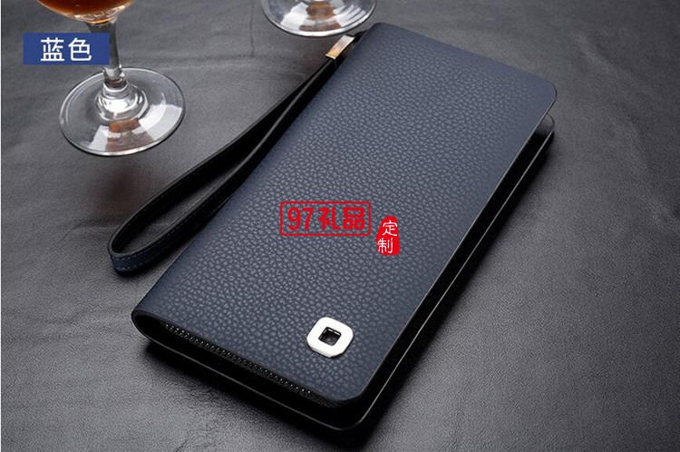 三棵樹(shù)漆定制男士商務(wù)手包 長(zhǎng)款錢包皮包