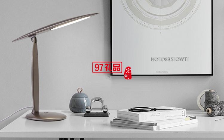 橢圓可調角度閱讀臺燈桌面小夜燈定制公司廣告禮品