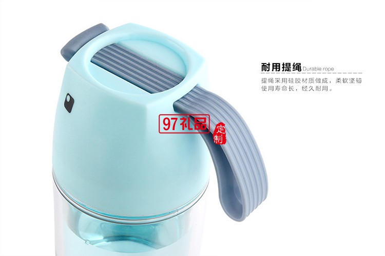 雙層塑料杯子 創(chuàng)意便攜運動水杯 學(xué)生隨手杯