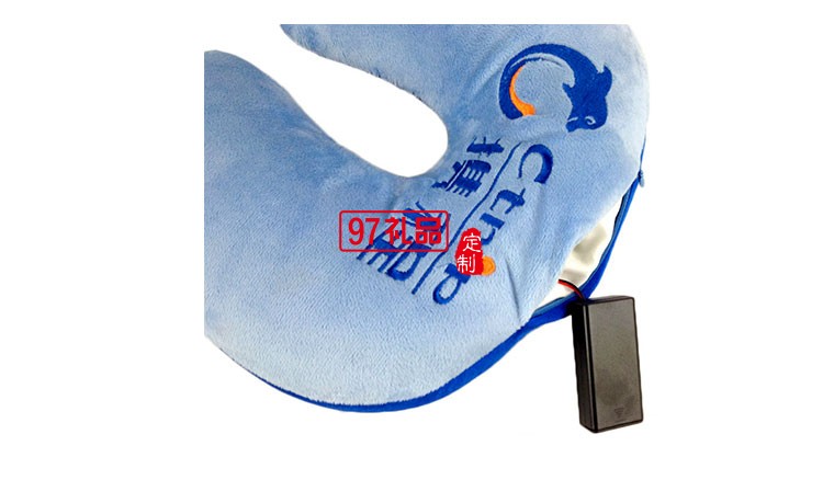 攜程定制案例logo音樂U型枕 飛機旅途車用護頸枕