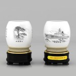 中國(guó)人民解放軍黃山艦隊(duì)定制案例——骨瓷筆筒