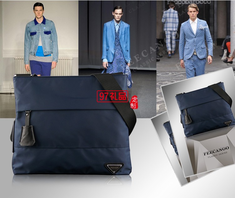 尼龍牛津布包 單肩包男休閑斜挎包 韓版潮男包 時(shí)尚男士包