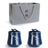 高檔商務送禮禮品茶葉罐雙罐套裝 可定制logo