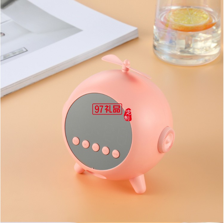 卡通時(shí)鐘藍(lán)牙音箱迷你便攜式 可定制LOGO活動小禮品