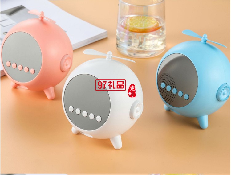 卡通時(shí)鐘藍(lán)牙音箱迷你便攜式 可定制LOGO活動小禮品