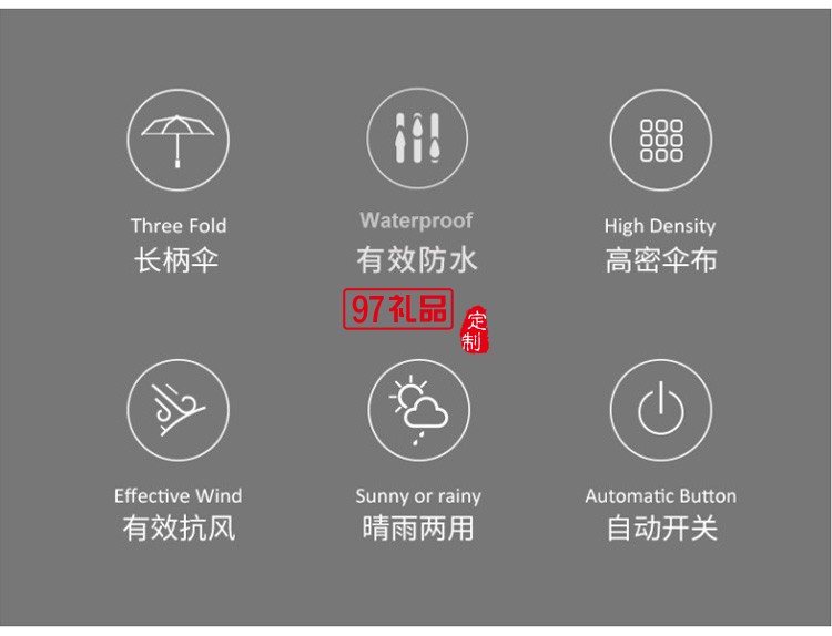 廣告?zhèn)汩L(zhǎng)柄傘定做雨傘印字直柄車標(biāo)黑膠加大高爾夫傘定制logo廠家