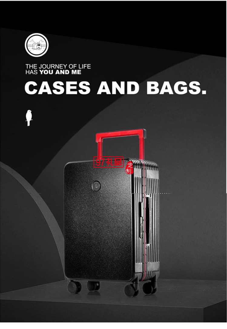 啄木鳥自動(dòng)彈跳寬拉桿鋁鎂合金邊框旅行箱-馬肯ZRA-2108