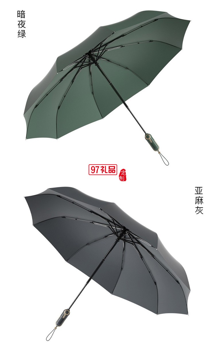 左都雨傘加大加固加厚男士學(xué)生帥氣全自動收縮雙人折疊傘營女晴雨兩用黑色