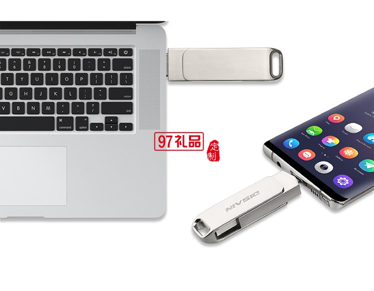 手機電腦兩用type-c優(yōu)盤  金屬旋轉USB 3.1