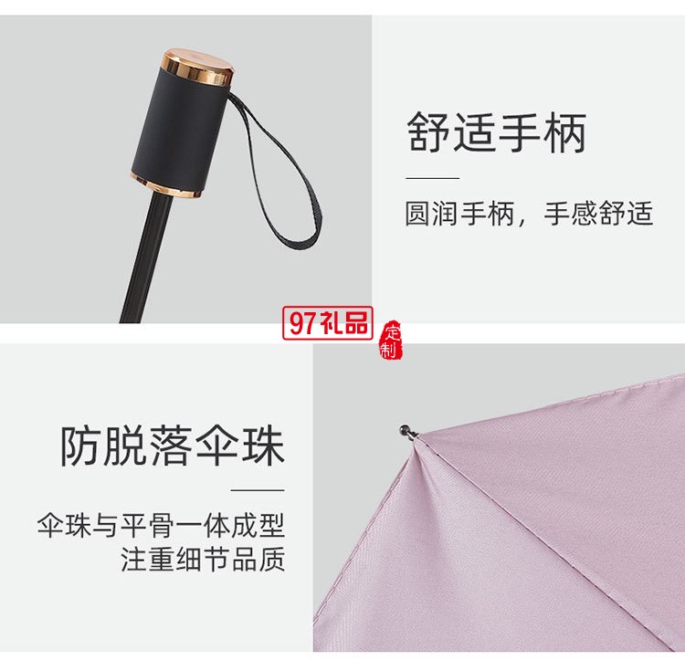 UV傘全自動(dòng)折疊黑膠防曬防紫外線加厚晴雨兩用遮陽傘廣告雨傘