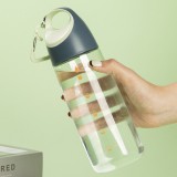 運(yùn)動騎行水杯 便攜背包高顏值塑料杯 帶刻度禮品水瓶
