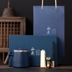 中秋禮品商務(wù)茶具禮盒單人杯如意u盤(pán)紅木筆商務(wù)套裝可定制logo