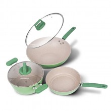 榮事達(dá)三件套套裝烹飪鍋具不粘鍋 RSD016-FJ 定制公司廣告禮品
