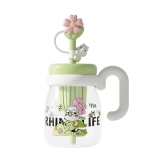 獨(dú)角犀 Rhino.life  小清新犀寶踏春系列噸噸花茶杯玻璃款