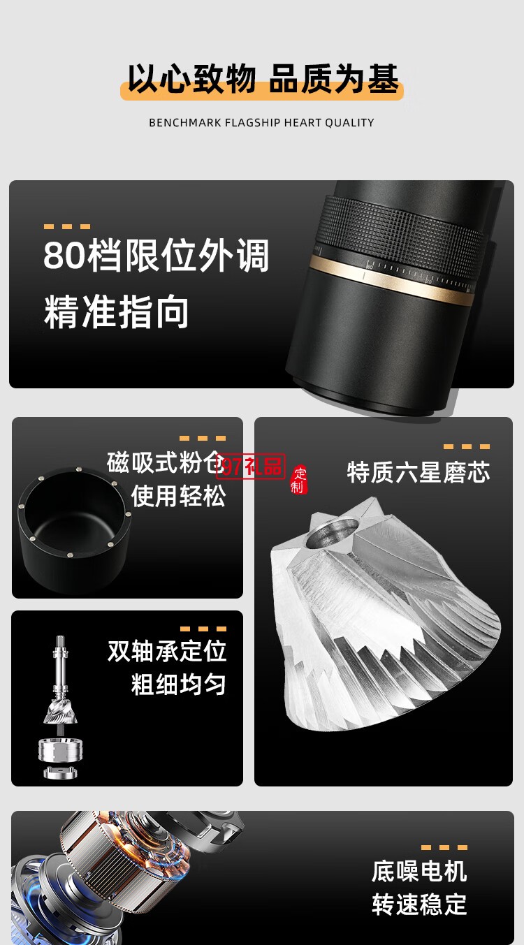 電動磨豆機咖啡豆研磨機便攜家用小型咖啡磨粉機自動研磨