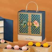 榮誠滿庭芳糕點禮盒雙黃豆沙零食純白蓮蓉下午茶中秋